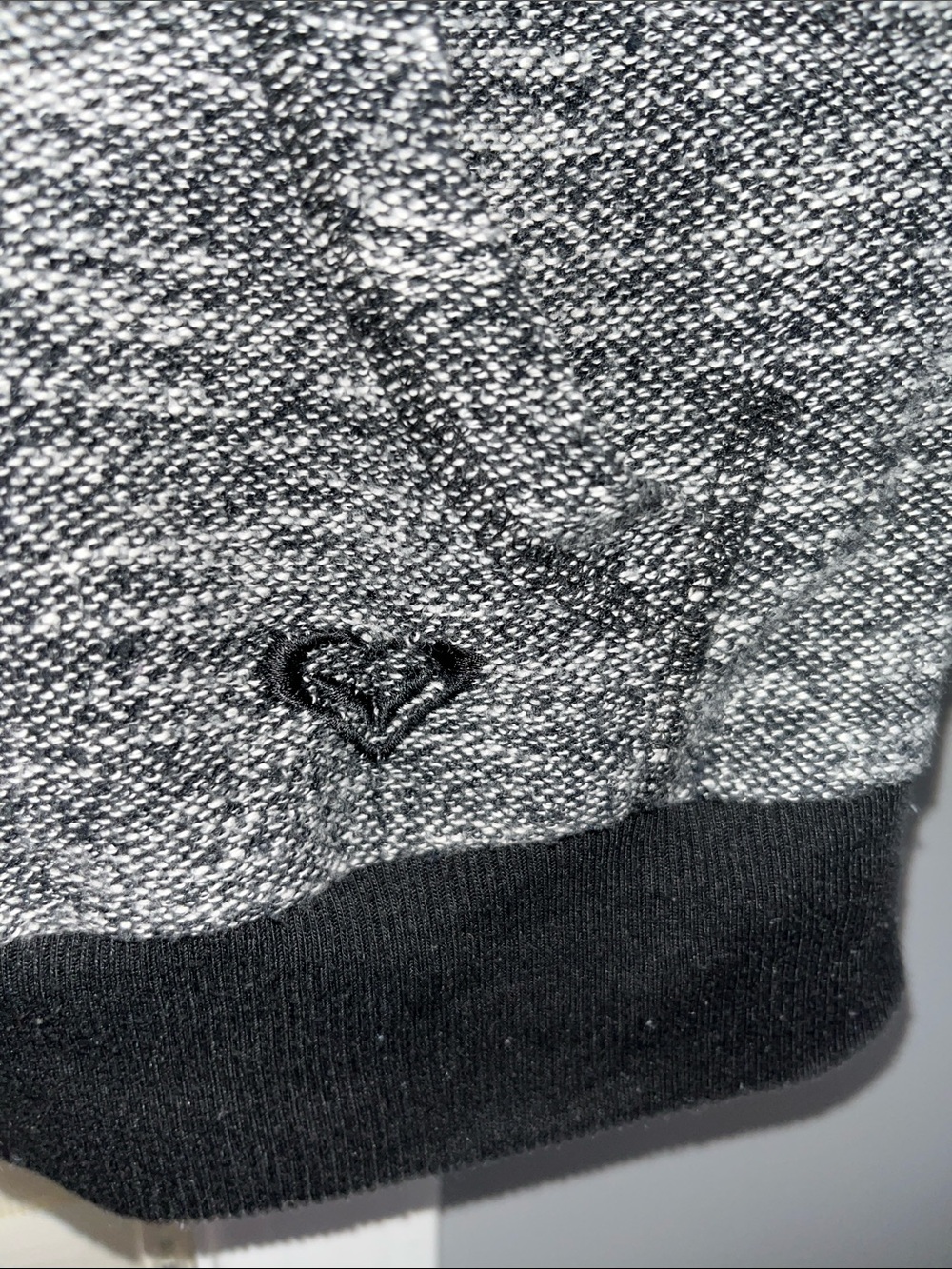 Women's Roxy Gray Zip-Up Hooded Sweater - Picture 3 of 7
